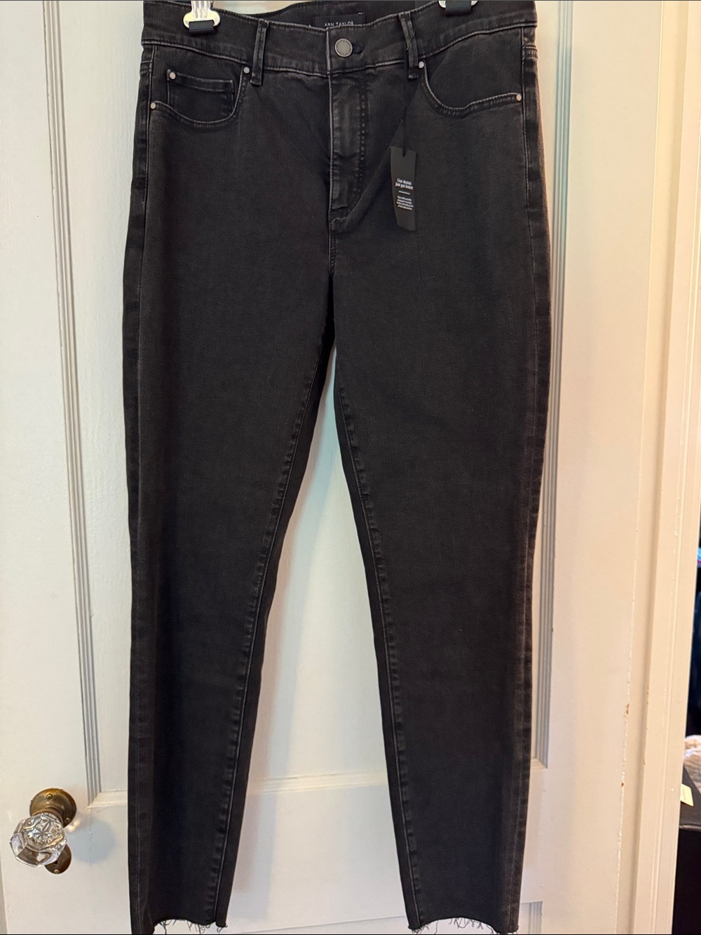 Ann Taylor Skinny High-Rise Black Jeans
